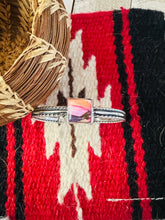 Load image into Gallery viewer, Navajo Sterling Silver &amp; Pink Dream Mojave Cuff Bracelet