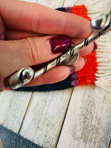 Navajo Sterling Silver & Kingman Turquoise Cuff Bracelet