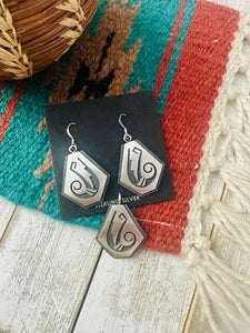 Hopi Sterling Silver Earring And Pendant Set