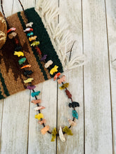 Load image into Gallery viewer, Zuni Multi Stone &amp; Heishi Beaded Fetish Necklace