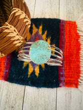 Load image into Gallery viewer, Navajo Sterling Silver &amp; Turquoise Cuff Bracelet