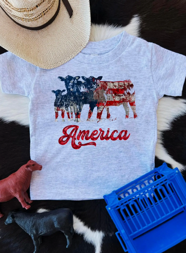 Kids Tee - American Cows