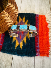 Load image into Gallery viewer, Navajo Sterling Silver &amp; Turquoise Cuff Bracelet