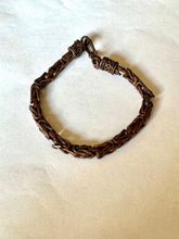 Load image into Gallery viewer, Vintage Handmade Copper Link Bracelet