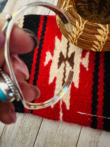 Navajo Sterling Silver & Turquoise Cuff Bracelet