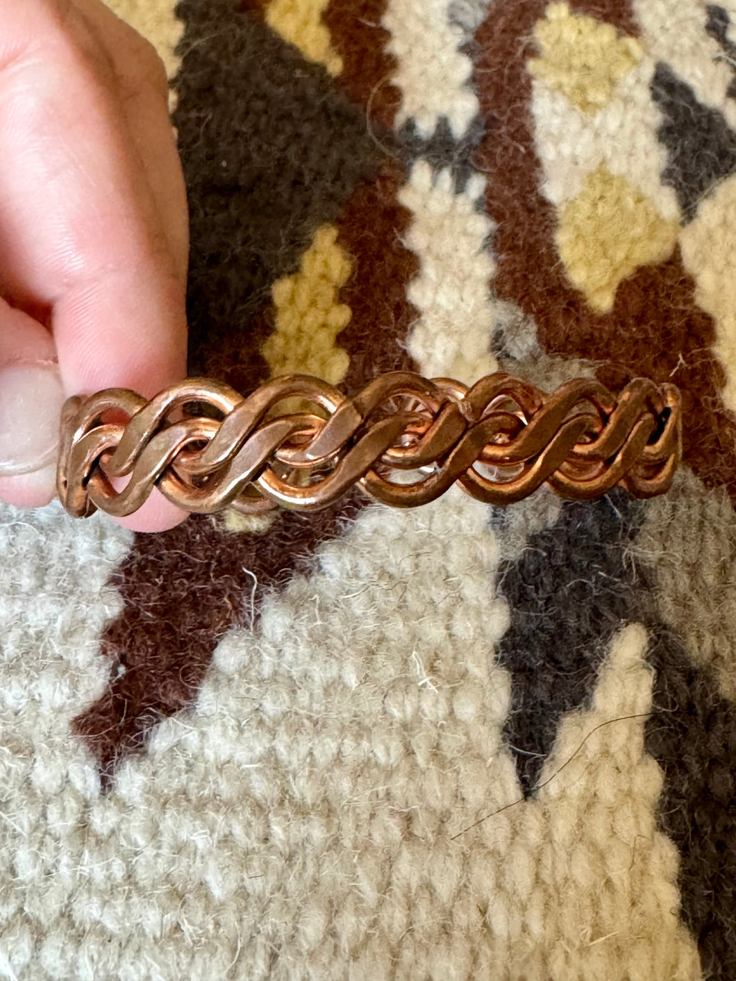 Vintage Handmade Copper Cuff Bracelet