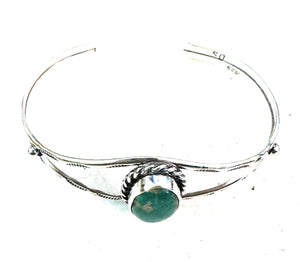 Navajo Sterling Silver & Turquoise Cuff Bracelet