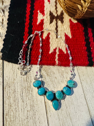 Handmade Sterling Silver & Turquoise Necklace