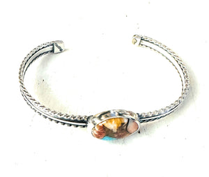 Navajo Sterling Silver & Spice Cuff Bracelet