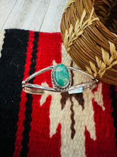 Load image into Gallery viewer, Navajo Sterling Silver &amp; Turquoise Cuff Bracelet