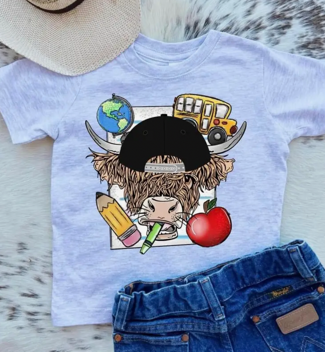 SALE Kids Tee - Classroom Cow