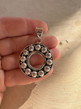 Load image into Gallery viewer, Handmade Sterling Silver Ball Pendant Signed Nizhoni