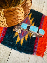 Load image into Gallery viewer, Navajo Sterling Silver &amp; Turquoise Cuff Bracelet