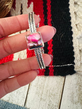 Load image into Gallery viewer, Navajo Sterling Silver &amp; Pink Dream Mojave Cuff Bracelet