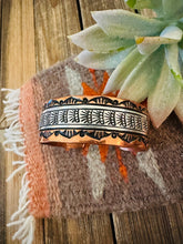 Load image into Gallery viewer, Navajo Copper and Sterling Silver Cuff Bracelet Signed
