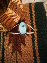 Load image into Gallery viewer, Navajo Sterling Silver &amp; Golden Hills Turquoise Cuff Bracelet