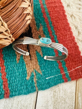 Load image into Gallery viewer, Navajo Sterling Silver &amp; Turquoise Cuff Bracelet