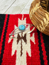 Load image into Gallery viewer, Navajo Sterling Silver &amp; Turquoise Cuff Bracelet