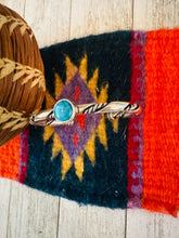 Load image into Gallery viewer, Navajo Sterling Silver &amp; Morenci Turquoise Cuff Bracelet