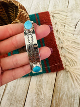 Load image into Gallery viewer, Navajo Turquoise &amp; Sterling Silver Bangle Bracelet