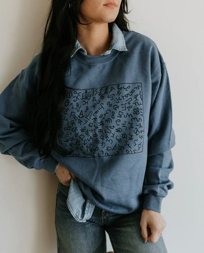 DOORBUSTER Crew - Cattle Brands Blue