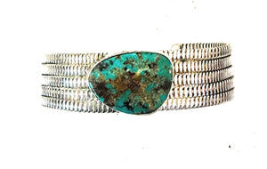 Navajo Royston Turquoise & Sterling Silver Cuff Bracelet