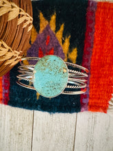 Load image into Gallery viewer, Navajo Sterling Silver &amp; Turquoise Cuff Bracelet