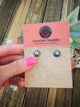 Load image into Gallery viewer, Navajo Sterling Silver Concho Stud Earrings