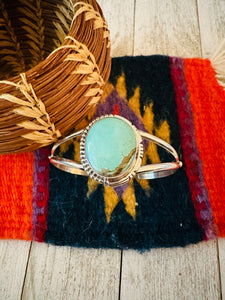 Navajo Sterling Silver & Turquoise Cuff Bracelet