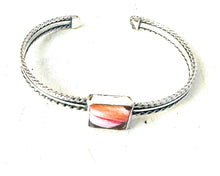 Load image into Gallery viewer, Navajo Sterling Silver &amp; Pink Dream Mojave Cuff Bracelet