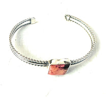 Load image into Gallery viewer, Navajo Sterling Silver &amp; Pink Dream Mojave Cuff Bracelet