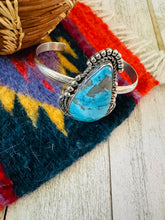 Load image into Gallery viewer, Navajo Sterling Silver &amp; Turquoise Cuff Bracelet by Francis Fred