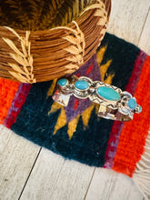 Load image into Gallery viewer, Navajo Sterling Silver &amp; Turquoise Cuff Bracelet