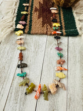 Load image into Gallery viewer, Zuni Multi Stone &amp; Heishi Beaded Fetish Necklace