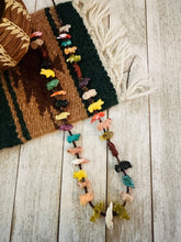 Load image into Gallery viewer, Zuni Multi Stone &amp; Heishi Beaded Fetish Necklace