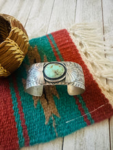 Load image into Gallery viewer, Navajo Royston Turquoise &amp; Sterling Silver Cuff Bracelet