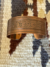 Load image into Gallery viewer, Vintage Handmade Copper Cuff Bracelet