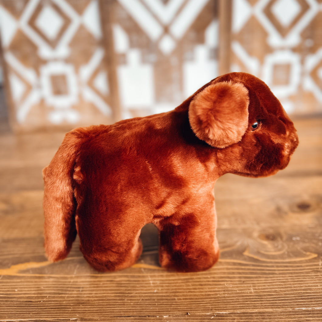 Mini Plush Red Calf