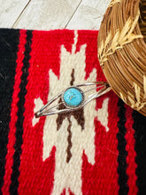 Load image into Gallery viewer, Navajo Sterling Silver &amp; Turquoise Cuff Bracelet