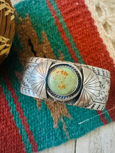 Load image into Gallery viewer, Navajo Royston Turquoise &amp; Sterling Silver Cuff Bracelet