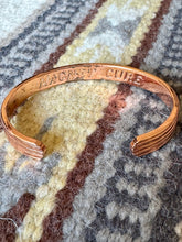 Load image into Gallery viewer, Vintage Handmade Copper Cuff Bracelet