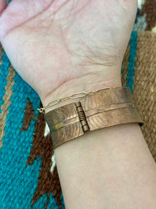 Vintage Handmade Copper Cuff Bracelet