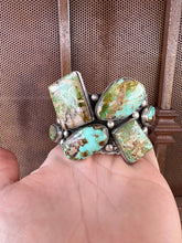 Load image into Gallery viewer, The Royston QUEEN Navajo Royston Turquoise &amp; Sterling Silver Statement Cuff Bracelet Signed
