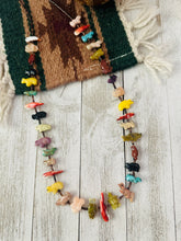 Load image into Gallery viewer, Zuni Multi Stone &amp; Heishi Beaded Fetish Necklace