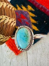 Load image into Gallery viewer, Navajo Sterling Silver &amp; Turquoise Cuff Bracelet by Francis Fred