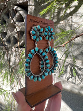 Load image into Gallery viewer, The Giddy Up Handmade Royston Turquoise and Silver Silver Post Dangles