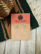 Load image into Gallery viewer, Navajo Sterling Silver Cactus Stud Earrings