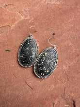 Load image into Gallery viewer, Handmade New Lander Turquoise and Sterling Silver Dangles 3