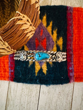 Load image into Gallery viewer, Navajo Sterling Silver &amp; Turquoise Cuff Bracelet