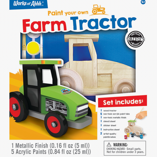 Farm Tractor - Wood Paint Kit